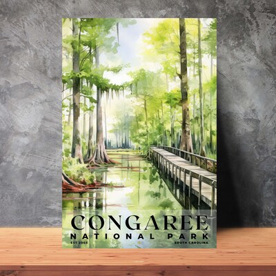 Congaree National Park Poster, Travel Art, Office Poster, Home Decor | S4 - image2